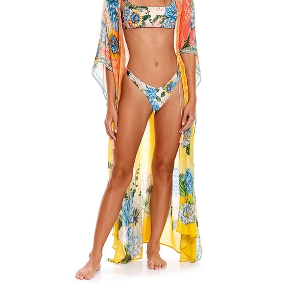 NWT Gorgeous Reversible Swim Set Hope Bikini & Sam Kimono Cover-up - Picture 9 of 12
